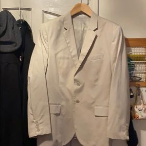 Calvin Klein cream colored dress jacket L short
